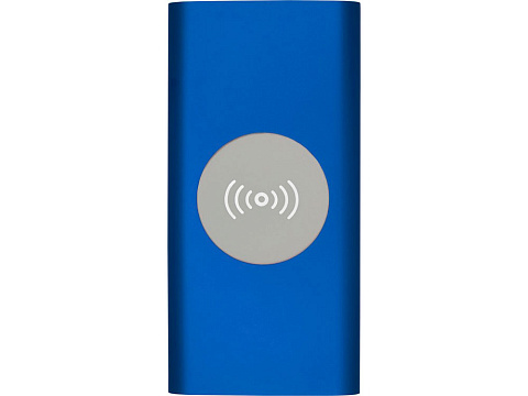 Беспроводное портативное зарядное устройство емкостью 8000 мАч Juice, синий - рис 2.