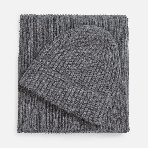 Шапка Laconi, темно-серый меланж - рис 4.