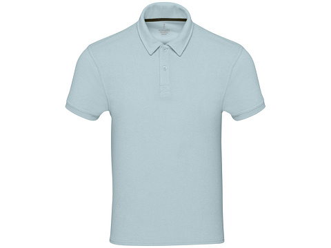 Рубашка поло унисекс Akoya из переработанного махрового материала - Cloud Blue - рис 2.