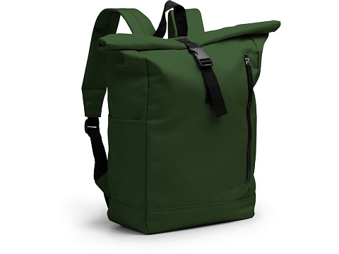 Рюкзак из RPET полиэстера DRONTE, темно-зеленый - рис 2.