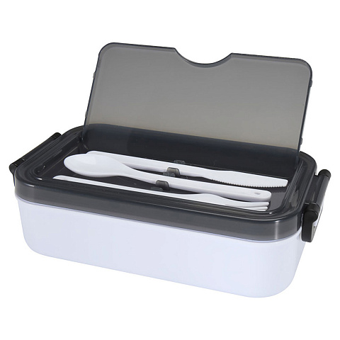 Ланч-бокс и набор столовых приборов Снэппи, белый - рис 4.