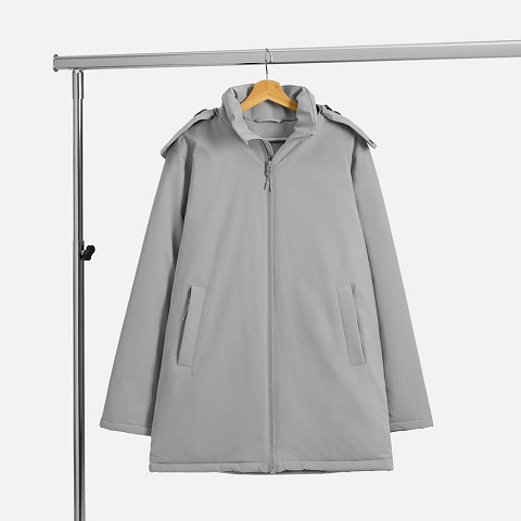 Куртка-парка унисекс Sfera, светло-серая