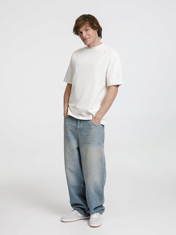 Футболка оверсайз унисекс Sideline, молочно-белая - рис 10.