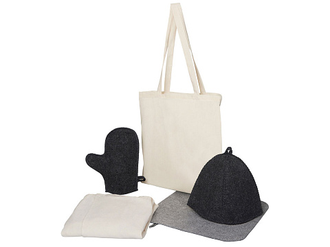 Банный набор с парео Healing Light, женский, серый