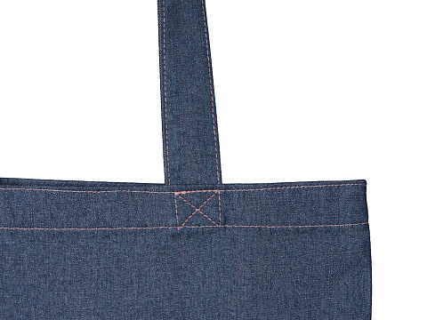 Джинсовая сумка-шоппер Indigo  с широкими лямками - рис 3.