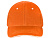 Бейсболка New Castle 6-ти панельная, оранжевый/белый - миниатюра - рис 5.