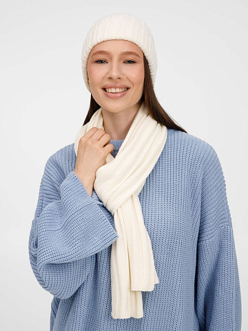 Шарф Metelitsa, белый (молочный) - рис 9.