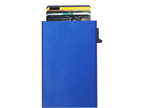 Картхолдер Florence с RFID- защитой из алюминия, синий - рис 3.