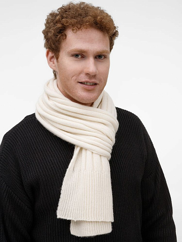 Шарф Bellish, белый (ванильный) - рис 6.