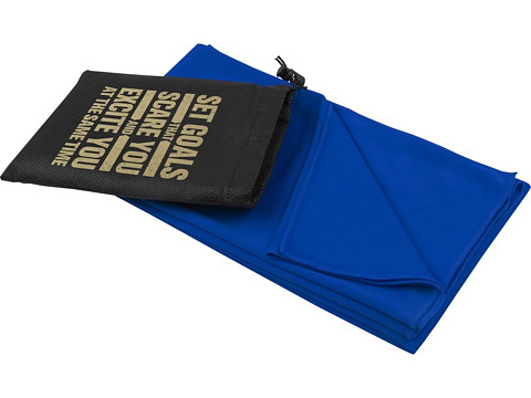 Lucas спортивное полотенце из переработанного полиэстера 70х140 см - Ярко-синий - рис 6.