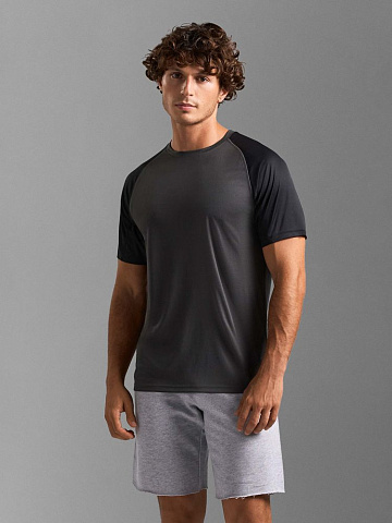 Футболка спортивная унисекс Vortex, молочно-белая - рис 6.