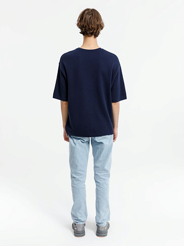 Джемпер с коротким рукавом Siluetti Volumica, темно-синий - рис 9.