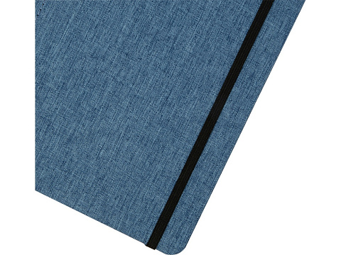 Блокнот Orin, формат А5, из переработанного ПЭТ, синий - рис 6.