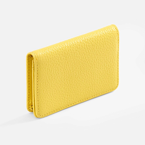 Футляр для визиток Unison, желтый - рис 4.