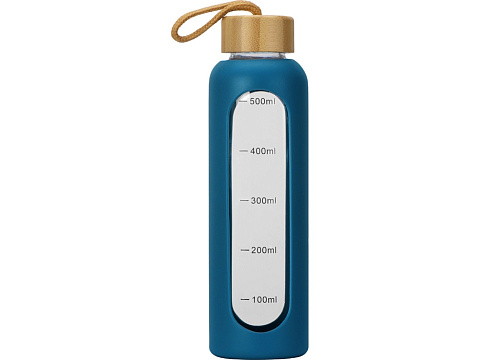 Бутылка из боросиликатного стекла Hangy, 550 мл, индиго - рис 3.